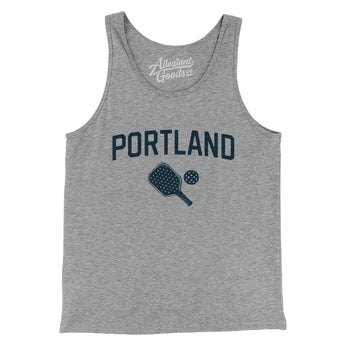 Portland Pickleball Men/Unisex Tank Top-Athletic Heather-Allegiant Goods Co. Vintage Sports Apparel
