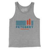Petoskey Michigan in Athletic Heather Color