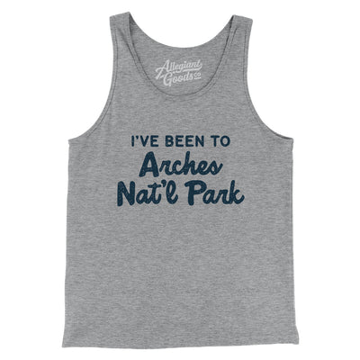 I've Been To Arches National Park Men/Unisex Tank Top-Athletic Heather-Allegiant Goods Co. Vintage Sports Apparel