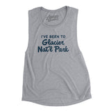 I've Been To Glacier National Park Women's Flowey Scoopneck Muscle Tank-Allegiant Goods Co. Vintage Sports Apparel