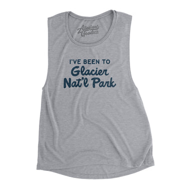 I've Been To Glacier National Park Women's Flowey Scoopneck Muscle Tank-Allegiant Goods Co. Vintage Sports Apparel