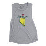 Nevada Golf Women's Flowey Scoopneck Muscle Tank-Athletic Heather-Allegiant Goods Co. Vintage Sports Apparel