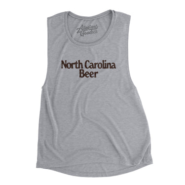 North Carolina Beer Women's Flowey Scoopneck Muscle Tank-Allegiant Goods Co. Vintage Sports Apparel