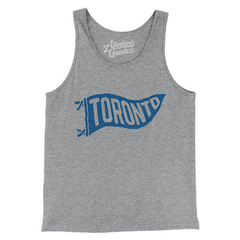 Toronto Pennant Men/Unisex Tank Top-Athletic Heather-Allegiant Goods Co. Vintage Sports Apparel