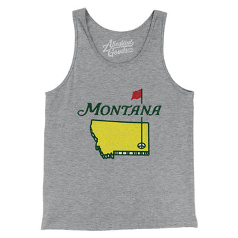 Montana Golf Men/Unisex Tank Top-Athletic Heather-Allegiant Goods Co. Vintage Sports Apparel