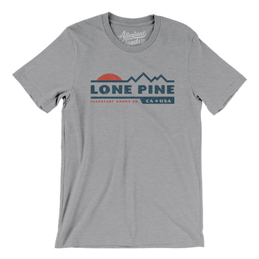 Lone Pine Mountain Sunset Men/Unisex T-Shirt-Athletic Heather-Allegiant Goods Co. Vintage Sports Apparel