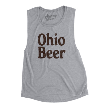 Ohio Beer Women's Flowey Scoopneck Muscle Tank-Allegiant Goods Co. Vintage Sports Apparel