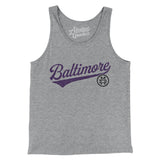 Baltimore Vintage Script Men/Unisex Tank Top-Allegiant Goods Co. Vintage Sports Apparel
