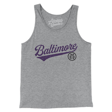 Baltimore Vintage Script Men/Unisex Tank Top-Allegiant Goods Co. Vintage Sports Apparel