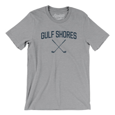 Gulf Shores Golf Men/Unisex T-Shirt-Athletic Heather-Allegiant Goods Co. Vintage Sports Apparel
