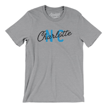Charlotte Nc Overprinted Men/Unisex T-Shirt-Allegiant Goods Co. Vintage Sports Apparel