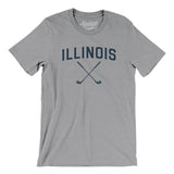 Illinois Golf Men/Unisex T-Shirt-Athletic Heather-Allegiant Goods Co. Vintage Sports Apparel