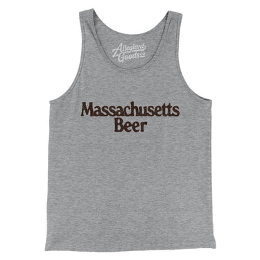 Massachusetts Beer Men/Unisex Tank Top-Allegiant Goods Co. Vintage Sports Apparel