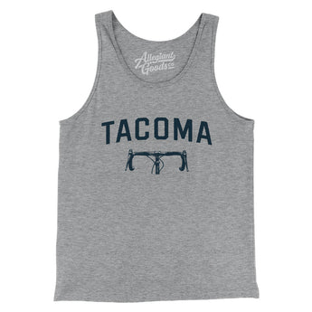Tacoma Cycling Men/Unisex Tank Top-Athletic Heather-Allegiant Goods Co. Vintage Sports Apparel
