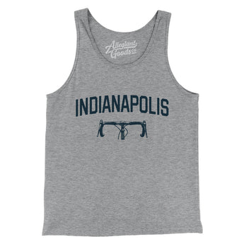 Indianapolis Cycling Men/Unisex Tank Top-Athletic Heather-Allegiant Goods Co. Vintage Sports Apparel