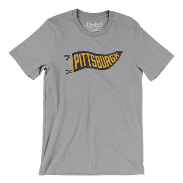 Pittsburgh Pennant Men/Unisex T-Shirt-Allegiant Goods Co. Vintage Sports Apparel