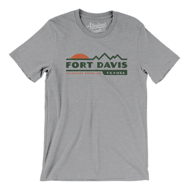 Fort Davis Mountain Sunset Men/Unisex T-Shirt-Athletic Heather-Allegiant Goods Co. Vintage Sports Apparel