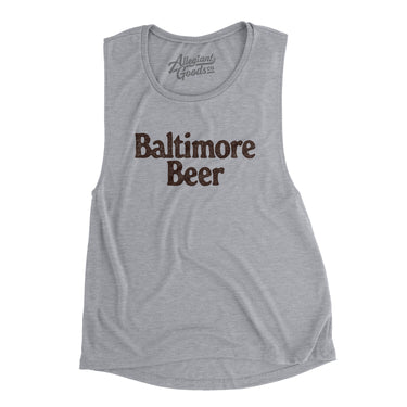 Baltimore Beer Women's Flowey Scoopneck Muscle Tank-Allegiant Goods Co. Vintage Sports Apparel