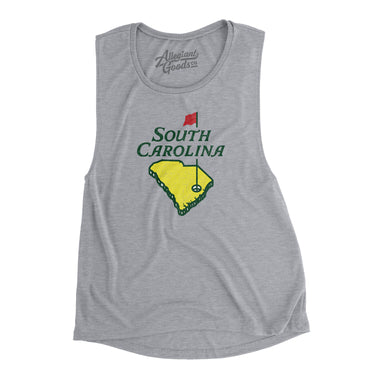 South Carolina Golf Women's Flowey Scoopneck Muscle Tank-Allegiant Goods Co. Vintage Sports Apparel