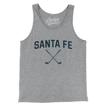 Santa Fe Golf Men/Unisex Tank Top-Athletic Heather-Allegiant Goods Co. Vintage Sports Apparel
