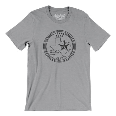Texas State Quarter Men/Unisex T-Shirt-Allegiant Goods Co. Vintage Sports Apparel