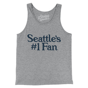 Seattle's Number 1 Fan Men/Unisex Tank Top-Allegiant Goods Co. Vintage Sports Apparel