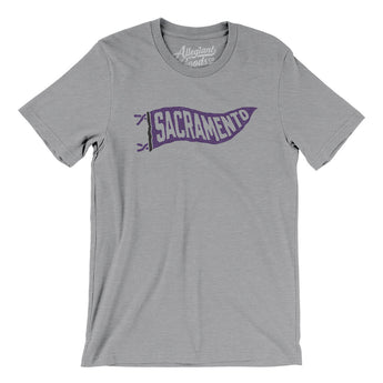 Sacramento Pennant Men/Unisex T-Shirt-Allegiant Goods Co. Vintage Sports Apparel