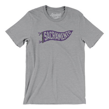 Sacramento Pennant Men/Unisex T-Shirt-Allegiant Goods Co. Vintage Sports Apparel
