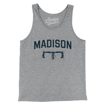Madison Cycling Men/Unisex Tank Top-Athletic Heather-Allegiant Goods Co. Vintage Sports Apparel