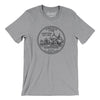 Virginia State Quarter Men/Unisex T-Shirt-Athletic Heather-Allegiant Goods Co. Vintage Sports Apparel