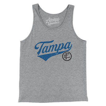 Tampa Vintage Script Men/Unisex Tank Top-Allegiant Goods Co. Vintage Sports Apparel