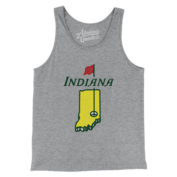 Indiana Golf Men/Unisex Tank Top-Allegiant Goods Co. Vintage Sports Apparel