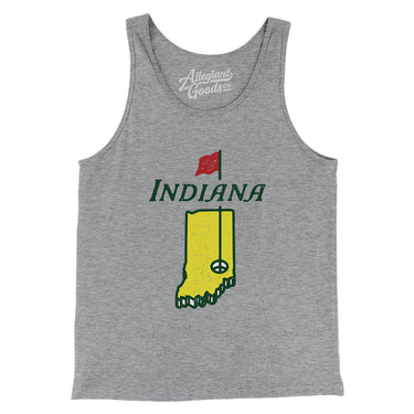 Indiana Golf Men/Unisex Tank Top-Allegiant Goods Co. Vintage Sports Apparel