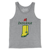 Indiana Golf Men/Unisex Tank Top-Athletic Heather-Allegiant Goods Co. Vintage Sports Apparel