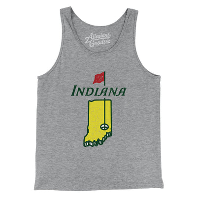 Indiana Golf Men/Unisex Tank Top-Athletic Heather-Allegiant Goods Co. Vintage Sports Apparel
