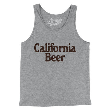 California Beer Men/Unisex Tank Top-Athletic Heather-Allegiant Goods Co. Vintage Sports Apparel