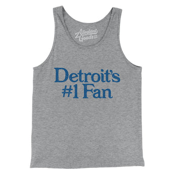 Detroit's Number 1 Fan Men/Unisex Tank Top-Allegiant Goods Co. Vintage Sports Apparel
