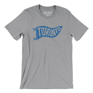 Toronto Pennant Men/Unisex T-Shirt-Athletic Heather-Allegiant Goods Co. Vintage Sports Apparel