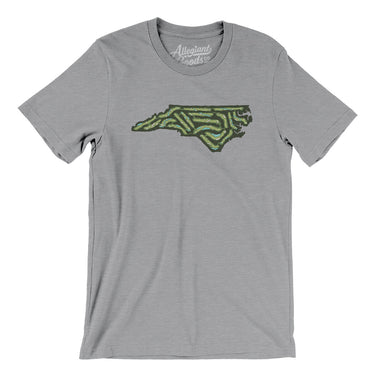 North Carolina Golf Course Men/Unisex T-Shirt-Athletic Heather-Allegiant Goods Co. Vintage Sports Apparel