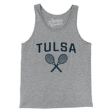 Tulsa Tennis Men/Unisex Tank Top-Athletic Heather-Allegiant Goods Co. Vintage Sports Apparel