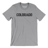 Colorado Military Stencil Men/Unisex T-Shirt-Athletic Heather-Allegiant Goods Co. Vintage Sports Apparel