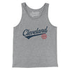 Cleveland Vintage Script Men/Unisex Tank Top-Athletic Heather-Allegiant Goods Co. Vintage Sports Apparel