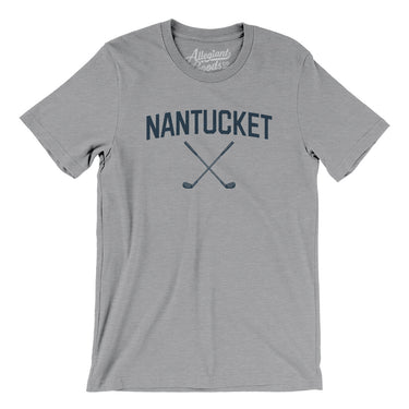 Nantucket Golf Men/Unisex T-Shirt-Athletic Heather-Allegiant Goods Co. Vintage Sports Apparel