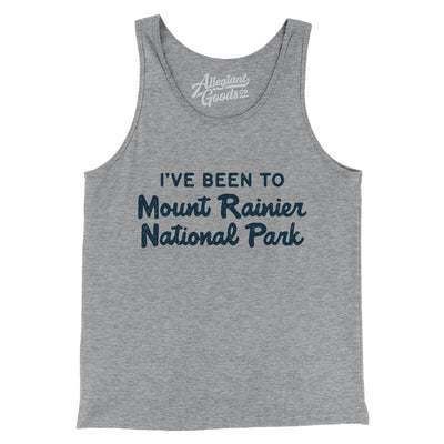 I've Been To Mount Rainier National Park Men/Unisex Tank Top-Athletic Heather-Allegiant Goods Co. Vintage Sports Apparel