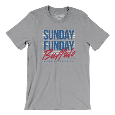 Sunday Funday Buffalo Men/Unisex T-Shirt-Athletic Heather-Allegiant Goods Co. Vintage Sports Apparel