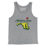 Maryland Golf Men/Unisex Tank Top-Allegiant Goods Co. Vintage Sports Apparel