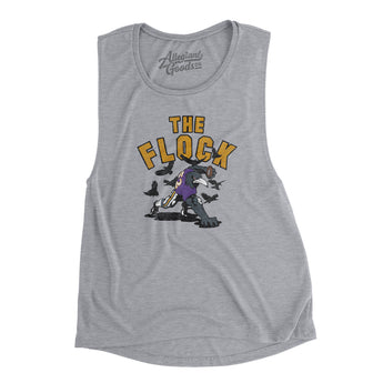 The Flock Women's Flowey Scoopneck Muscle Tank-Allegiant Goods Co. Vintage Sports Apparel