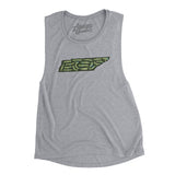 Tennessee Golf Course Map Women's Flowey Scoopneck Muscle Tank-Athletic Heather-Allegiant Goods Co. Vintage Sports Apparel