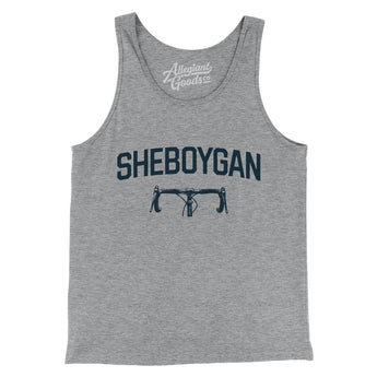 Sheboygan Cycling Men/Unisex Tank Top-Athletic Heather-Allegiant Goods Co. Vintage Sports Apparel