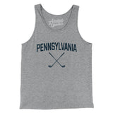 Pennsylvania Golf Men/Unisex Tank Top-Athletic Heather-Allegiant Goods Co. Vintage Sports Apparel